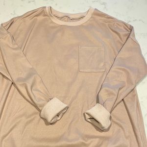 Soft nude crewneck